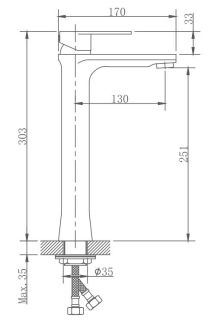 Смеситель для раковины Haiba HB11807 сатин